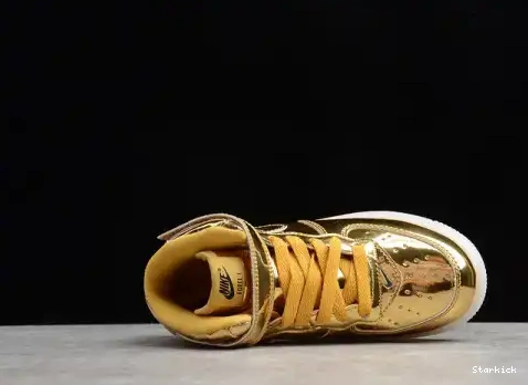 WB Air Kids Mid Metallic Force 314197-8100 1 Gold Nike 0502